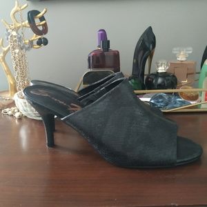 Black Heel Mule